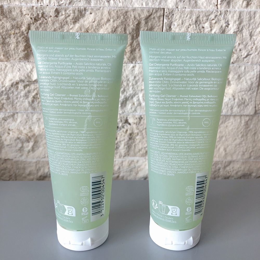 Caudalie Vinopure Purifying Gel Cleanser 2x 75ml French beauty - Picture 2 of 8